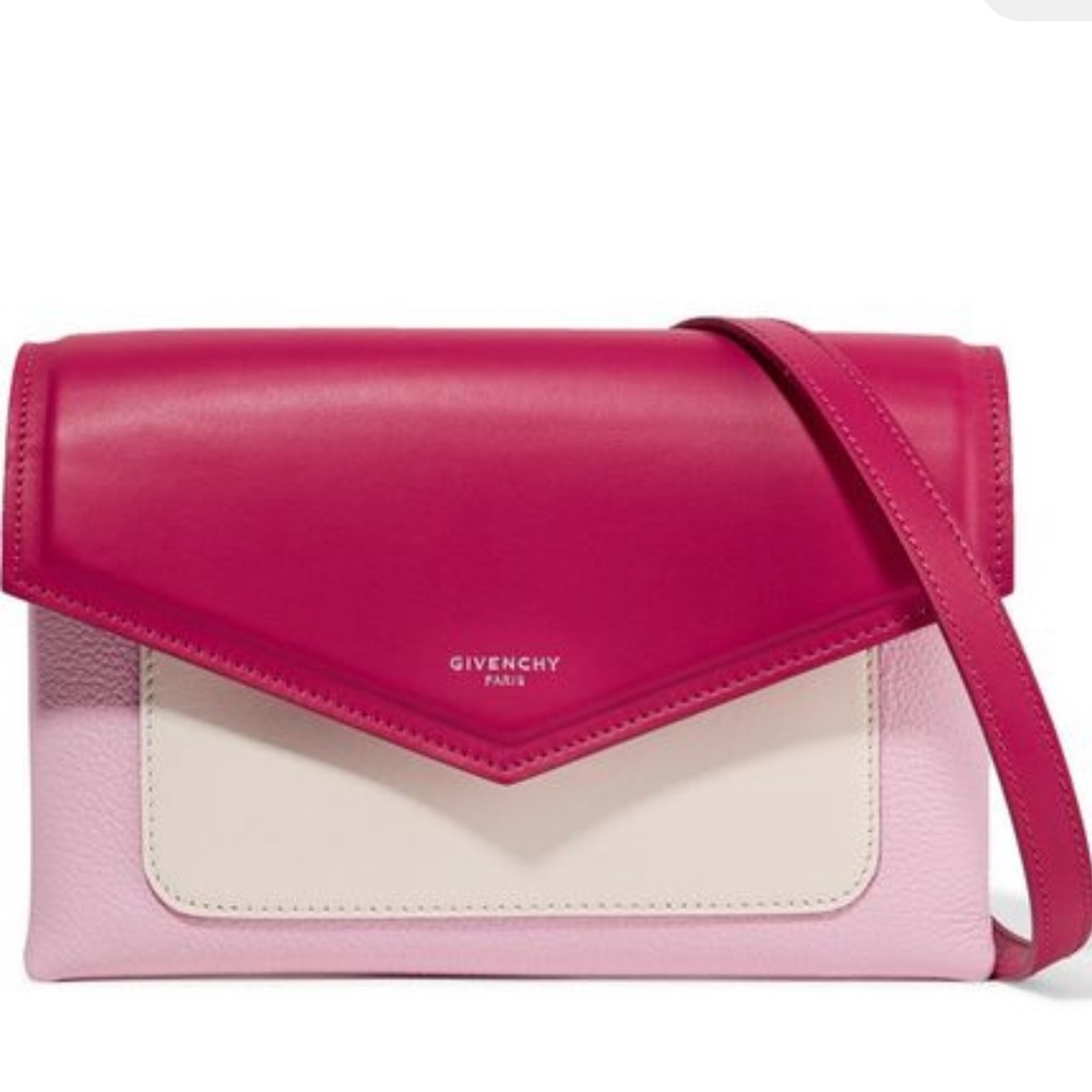 Givenchy Duetto Pink Calfskin Crossbody Bag